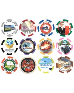 Custom Full Color Personalized Poker Chips - custcolor