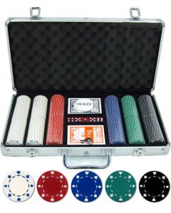 4 pc 4 color 11.5  Royal Flush Jacks poker chip sample set style 76 