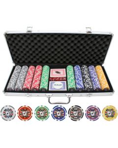 500pc Big Slick 11.5g Poker Chip Set - 500-bigslick
