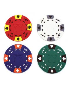 Poker Chip Coasters - 4pcs - cup_pad