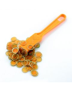 Magnetic Bingo Wand With 100 Chips - Orange - Bingo-Wand-Orange