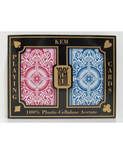 Kem Arrow Playing Cards Red/Blue Bridge Size Jumbo Index (Narrow) - 73854-30003