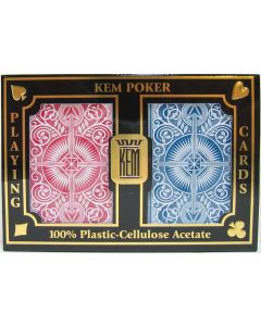 Kem Arrow Playing Cards Red/Blue Poker Size Regular Index (Wide) - 73854-20097