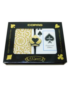 Copag 1546 Playing Cards Black/Gold Bridge Size Jumbo Index - 31705-00141