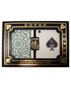 Copag 1546 Playing Cards Green/Burgundy Bridge Size Regular Index - 31705-00598