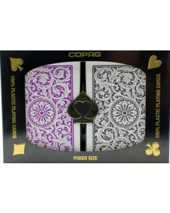 Copag 1546 Playing Cards Purple/Gray Poker Size Jumbo Index - 31705-00813