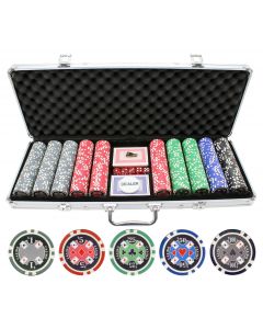 11.5g 500pc Casino Ace Poker Chips Set - 500casinoace