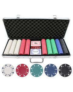 500 piece 11.5g Suited Poker Chip Set - 500-SUITED-SET