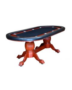 94" Rockwell Texas Holdem Poker Table with Wood Legs (4 Colors) - 1174