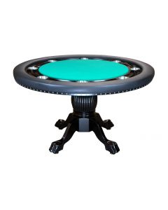 55" Nighthawk Round Poker Table with Wood Legs (4 Colors) - NH-1210