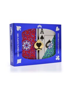 Copag 1546 Neoteric Playing Cards Green/Red Poker Size Jumbo Index - 31705-00607