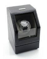 Heiden Battery Powered Single Watch Winder - Black Leather - HD009-LEATHER