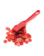 Magnetic Bingo Wand With 100 Chips - Red - Bingo-Wand-Red