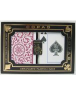 Copag 1546 Playing Cards Green/Burgundy Bridge Size Jumbo Index - 31705-00739