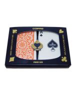 Copag 1546 Playing Cards Orange/Brown Poker Size Regular Index - 31705-00410