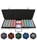 500pc  Pro Poker 13.5g Clay Poker Chips Set - 500-PP