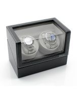 Versa Elite Double Watch Winder - Black Leather - Reconditioned - OTS-VR002-Leather