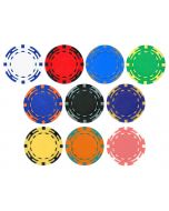 25pc 14g Z Striped Poker Chips (10 colors) - 25-zsv2