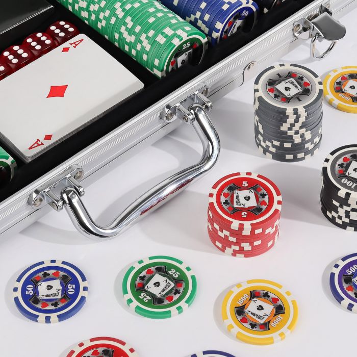 500pc Big Slick 11.5g Poker Chip Set from Discount Poker Shop