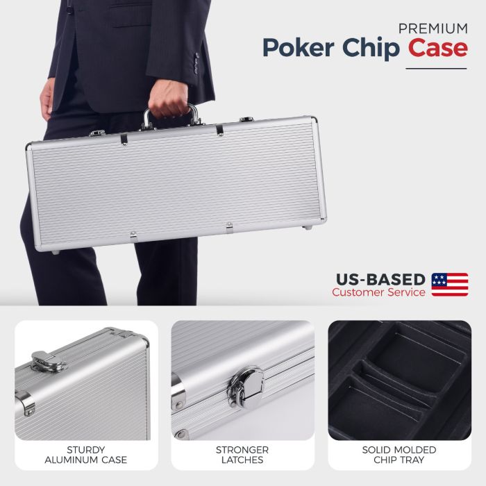 500pc Big Slick 11.5g Poker Chip Set from Discount Poker Shop