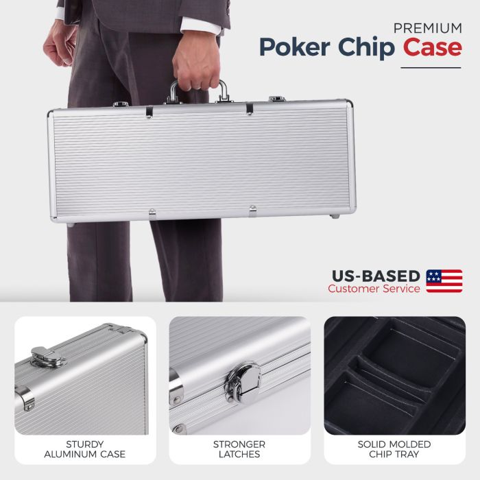 11.5g 500pc Casino Ace Poker Chips Set from Discount Poker Shop