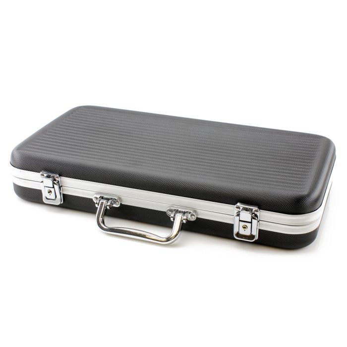 Versa Games 300 Piece Poker Chip Case – ABS Plastic, Lightweight & Durable, Holds Chips, Cards, Dice (Black)