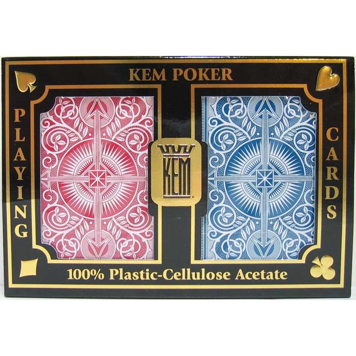 Kem Arrow Playing Cards Red/Blue Poker Size Regular Index