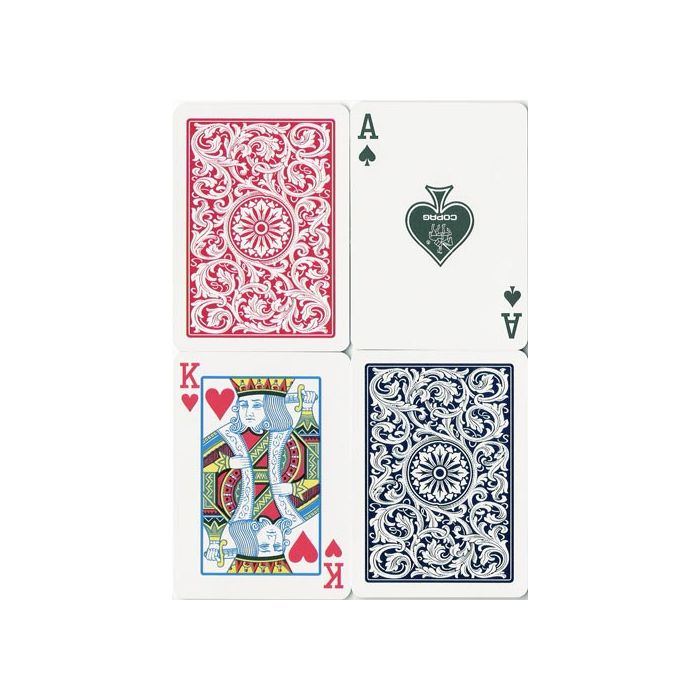 Copag 1546 Playing Cards Red/Blue Poker Size Regular Index from