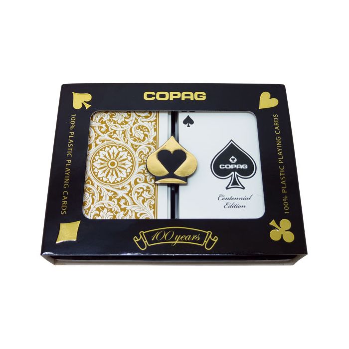 Copag 1546 Playing Cards Black/Gold Bridge Size Regular Index - 31705-00143