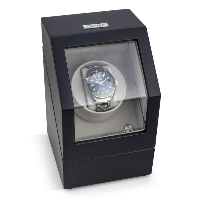 Heiden Battery Powered Single Watch Winder - Matte Black - HD009-MATTE