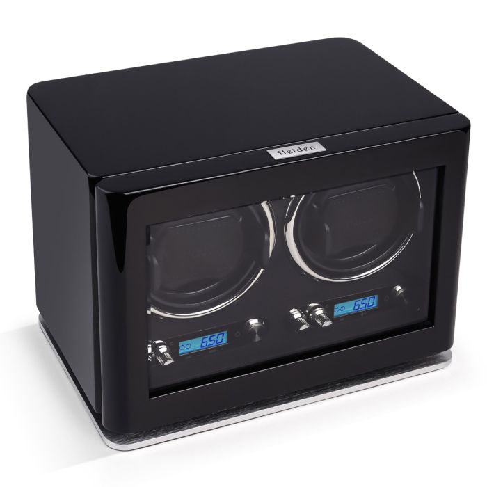 Heiden Nova Double Watch Winder - Black - HD24-BLACK