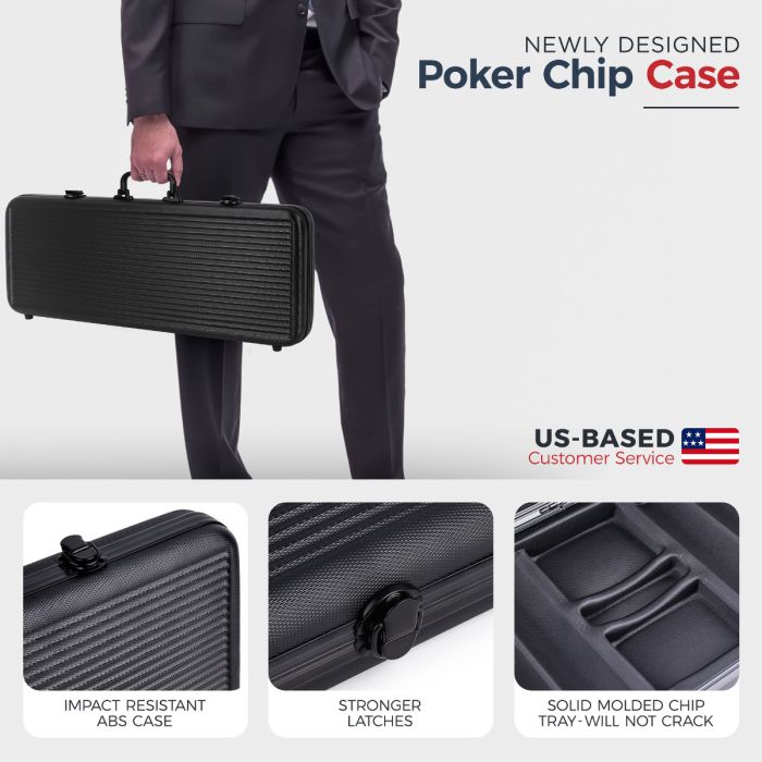 13.5g 500pc Monaco Casino Clay Poker Chips Set from Discount Poker