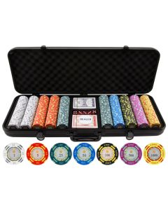500 piece Crown Casino 13.5g Clay Poker Chips - 500-crowncasino