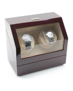 Heiden Battery Powered Dual Watch Winder - Cherry - HD10-cherry