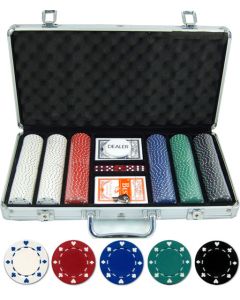 300 piece 11.5 gram Suited Poker Set - 300-SU
