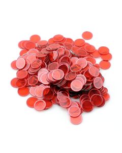 300pc Magnetic Bingo Chips - Red - Bingo-Magnetic-Chips-Red