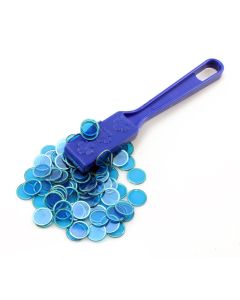Magnetic Bingo Wand With 100 Chips - Blue - Bingo-Wand-Blue
