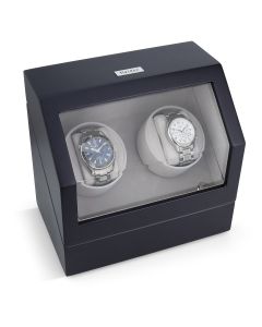 Heiden Battery Powered Dual Watch Winder - Matte Black - HD10-Matte
