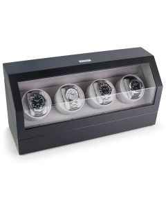 Heiden Quad Watch Winder - Matte Black - HD15-Matte