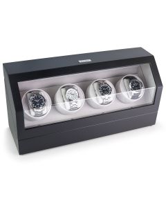 Heiden Quad Watch Winder - Matte Black - Reconditioned - OTS-HD15-Matte