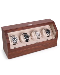 Heiden Quad Watch Winder - Walnut - HD15-Walnut