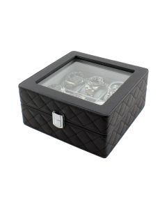 Heiden Monaco Luxury 6pc Watch Storage Case - HDBox001-Diamond