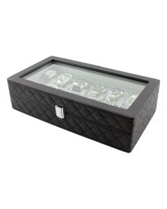 Heiden Monaco Luxury 12pc Watch Storage Case - HDBox002-Diamond