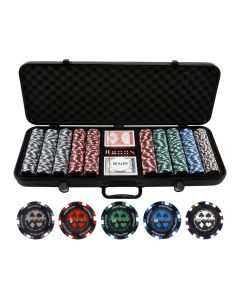 500pc  Pro Poker 13.5g Clay Poker Chips Set - 500-PP