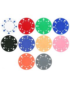 25pc 11.5g Suited Poker Chips (10 colors) - 25-SD