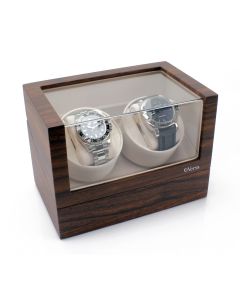 Versa Elite Double Watch Winder - Walnut - Reconditioned - OTS-VR002-Walnut