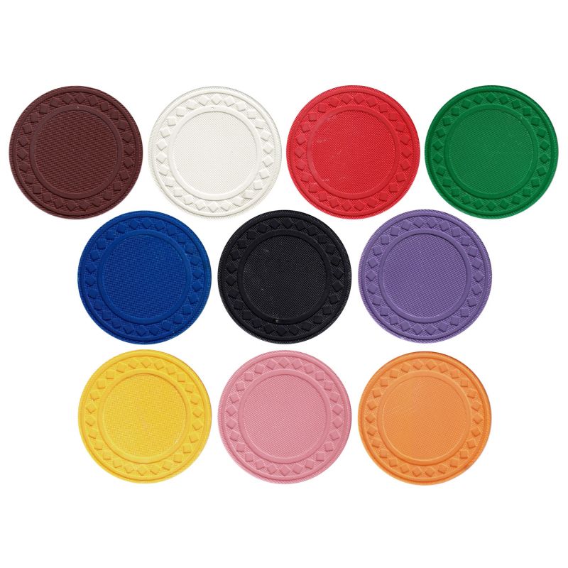 25pc 8g Diamond Poker Chips (10 colors) from Discount Poker Shop