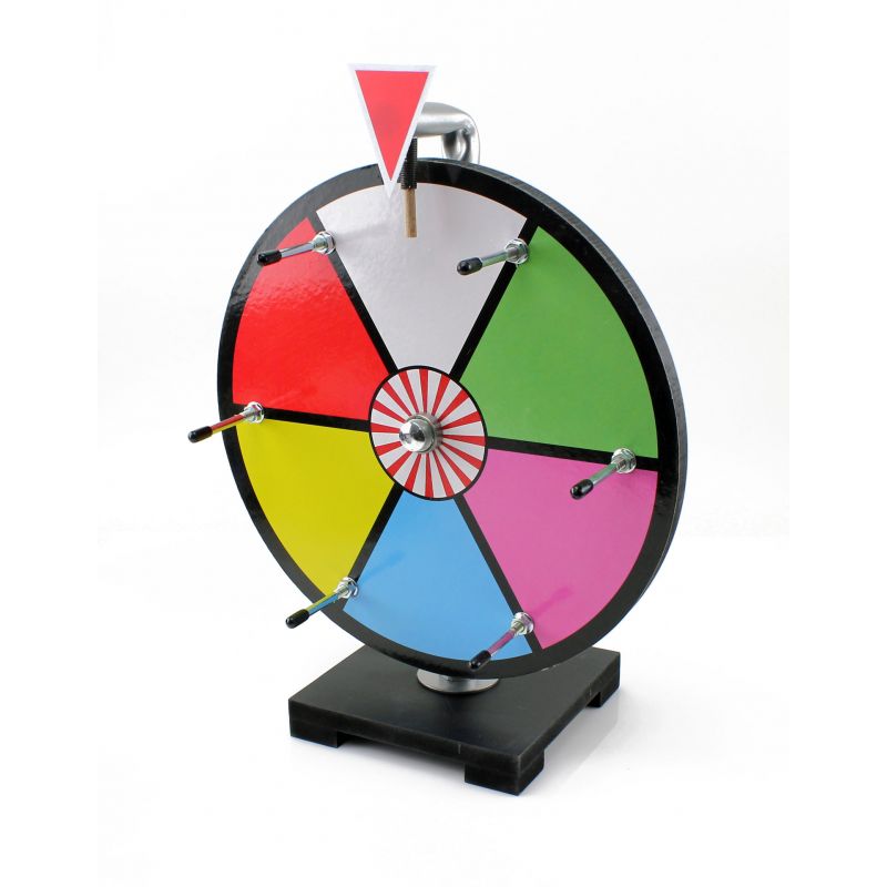 12 Inch Prize Wheel With Stand | Dry Erase Spinner Wheel Game For Carnivals, Casino Nights & Trade Shows