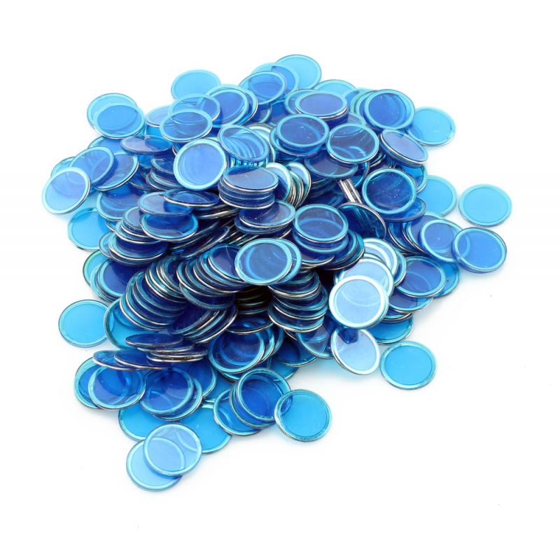 300pc Magnetic Bingo Chips - Blue from Discount Poker Shop