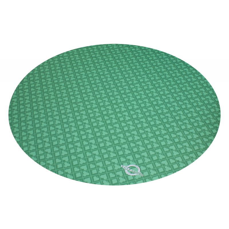 Versa Games 54 in. Rollout Poker Table Top Mat Green Suited from